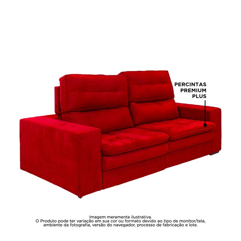 Sofá Retrátil e Articulado Malta 3 Lugares Komfort House