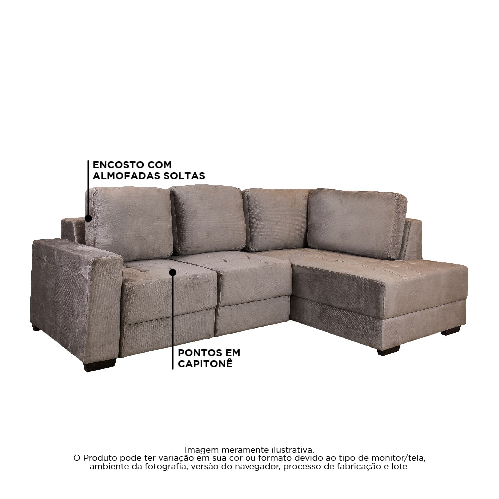 Sofá Marselha Elegância, Conforto e Praticidade Komfort House Sofás