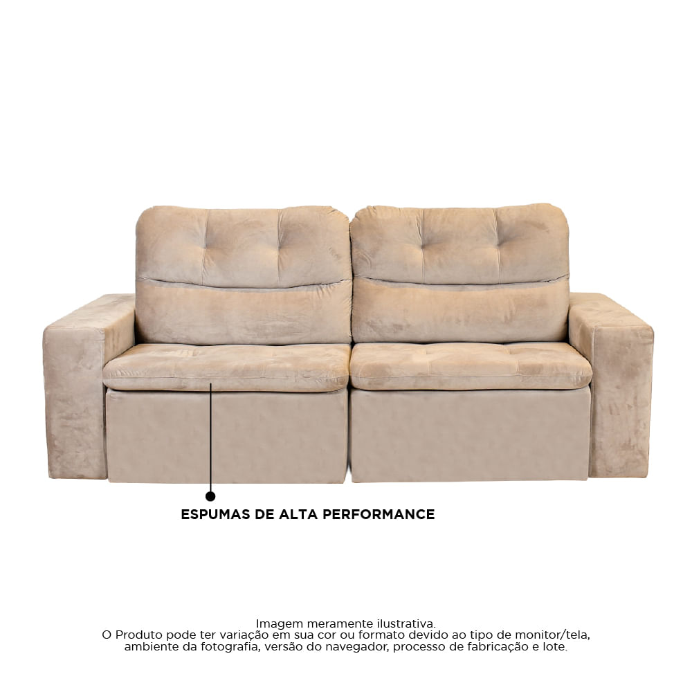 Sofá Bahamas 3 lugares Komfort House Sofás e Colchões