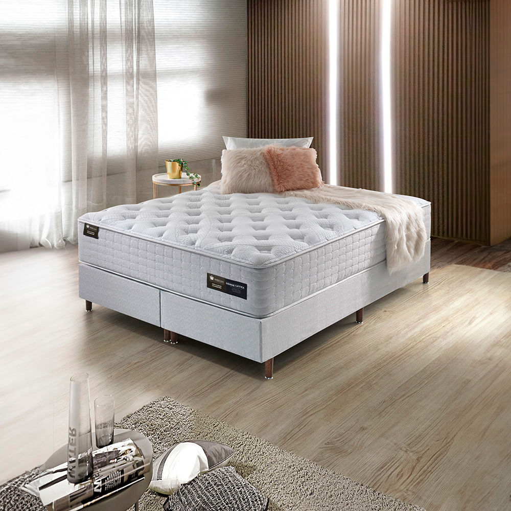 Conjunto Sense latex com Box Firme 35cm Látex D55 e Espuma HR D40