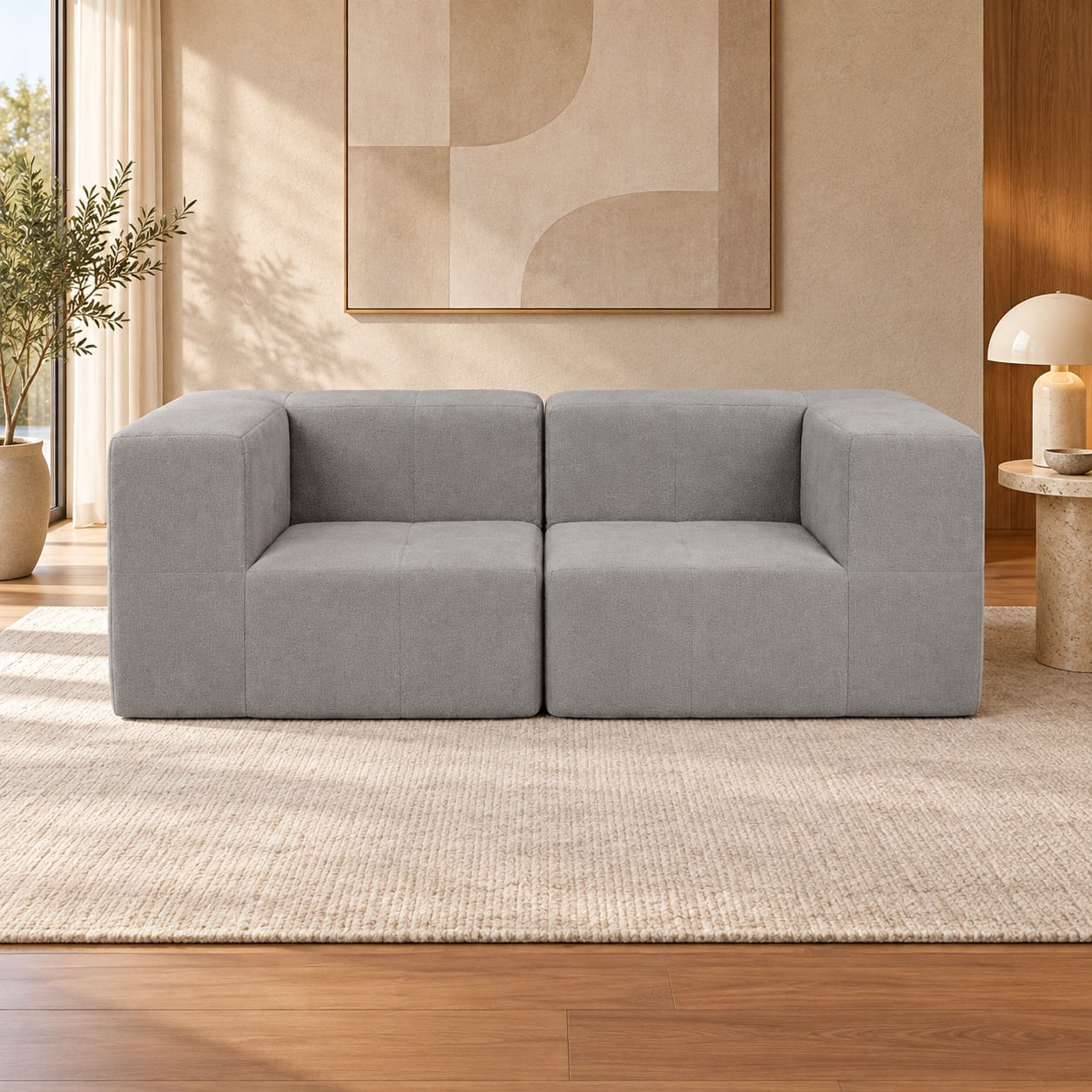 Sofá Modular Nara Komfort In Box 2 lugares