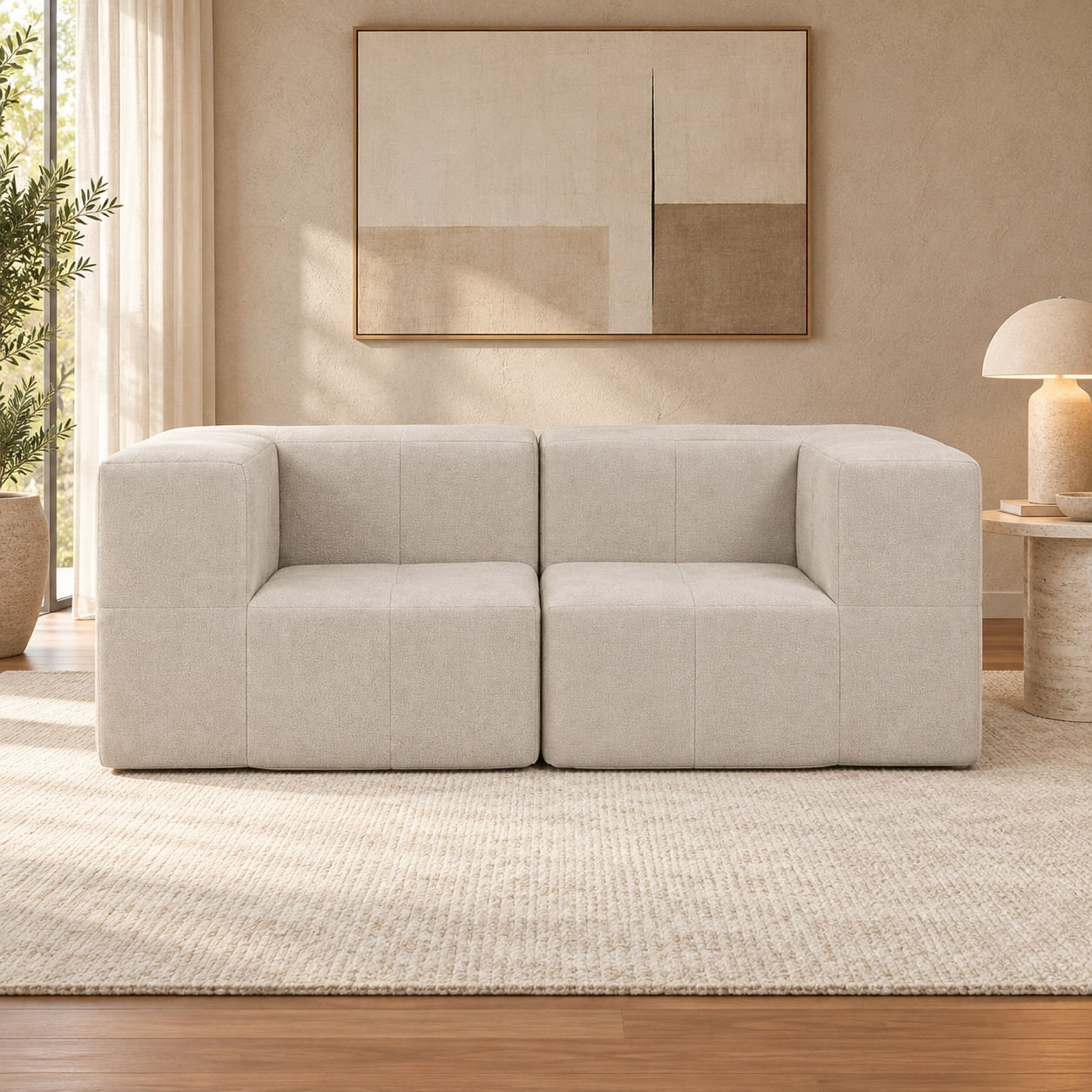 Sofá Modular Nara Komfort In Box 2 lugares