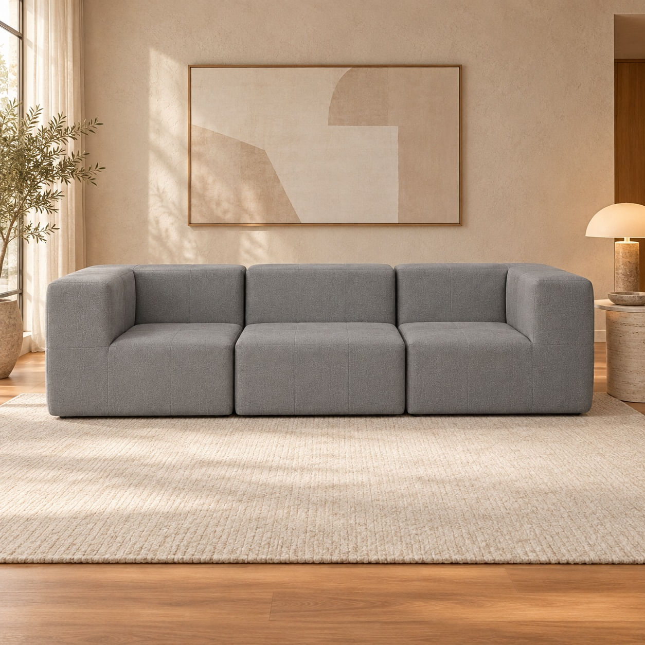 Sofá Modular Nara Komfort In Box 3 lugares