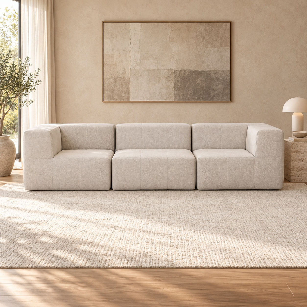 Sofá Modular Nara Komfort In Box 3 lugares