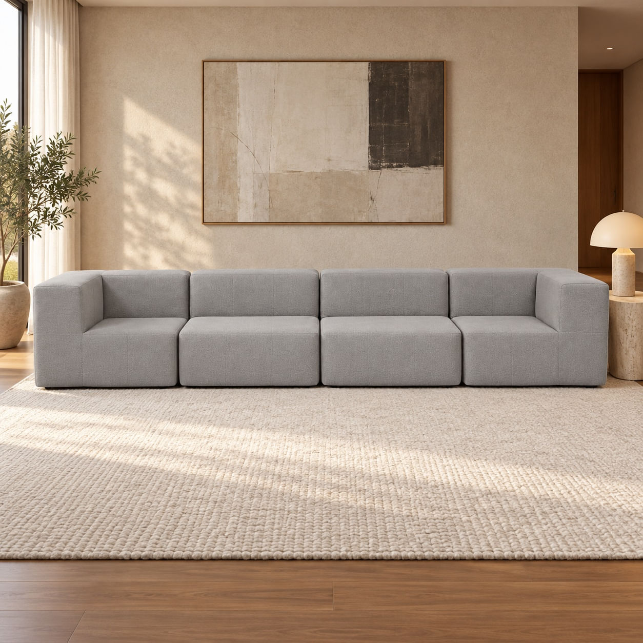 Sofá Modular Nara Komfort In Box 4 lugares