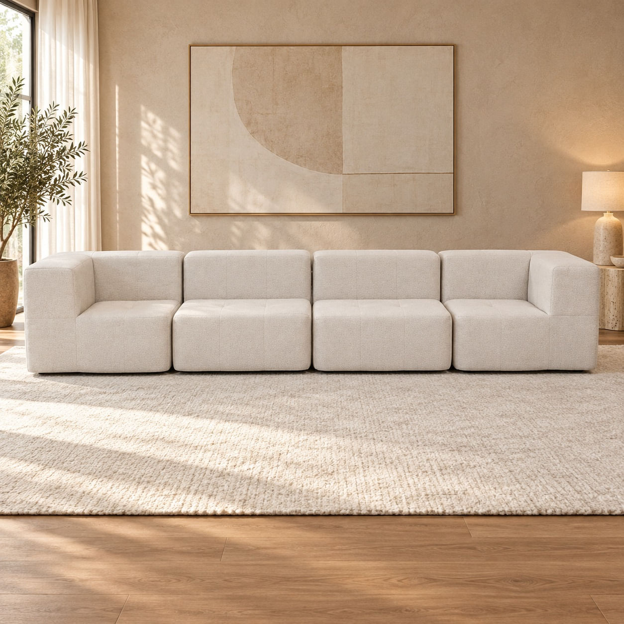 Sofá Modular Nara Komfort In Box 4 lugares