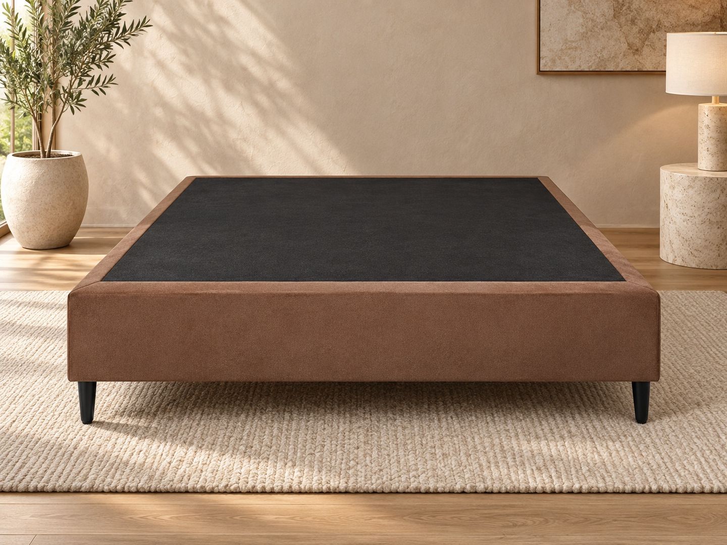 Base-Max-New-casal-chocolate-monobloco-em-ambientacao-frontal-ilustrativa.-Colchao-e-decoracao-nao-inclusos.
