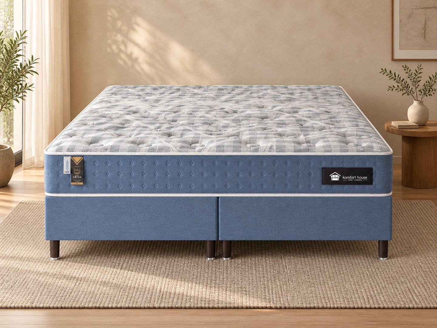 Conjunto-Egito-king-azul-com-base-bipartida-em-ambientacao-frontal-ilustrativa.-Decoracao-nao-inclusa.
