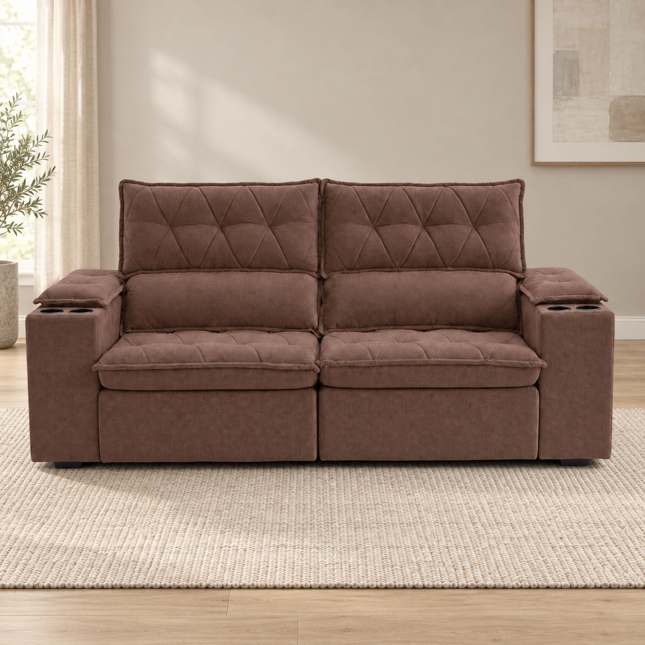 Sofa-Doha-214-m-Boucle-Marrom-9178-frontal-ambientado
