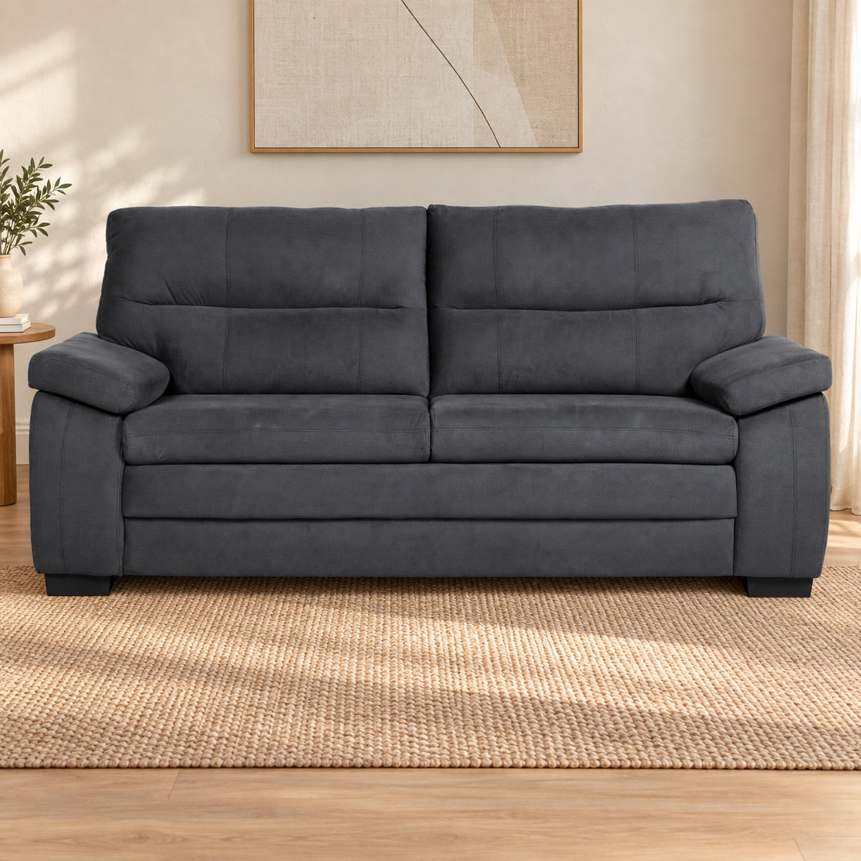 Sofa-Polonia-cinza-9176-de-164-m-frontal-em-ambiente