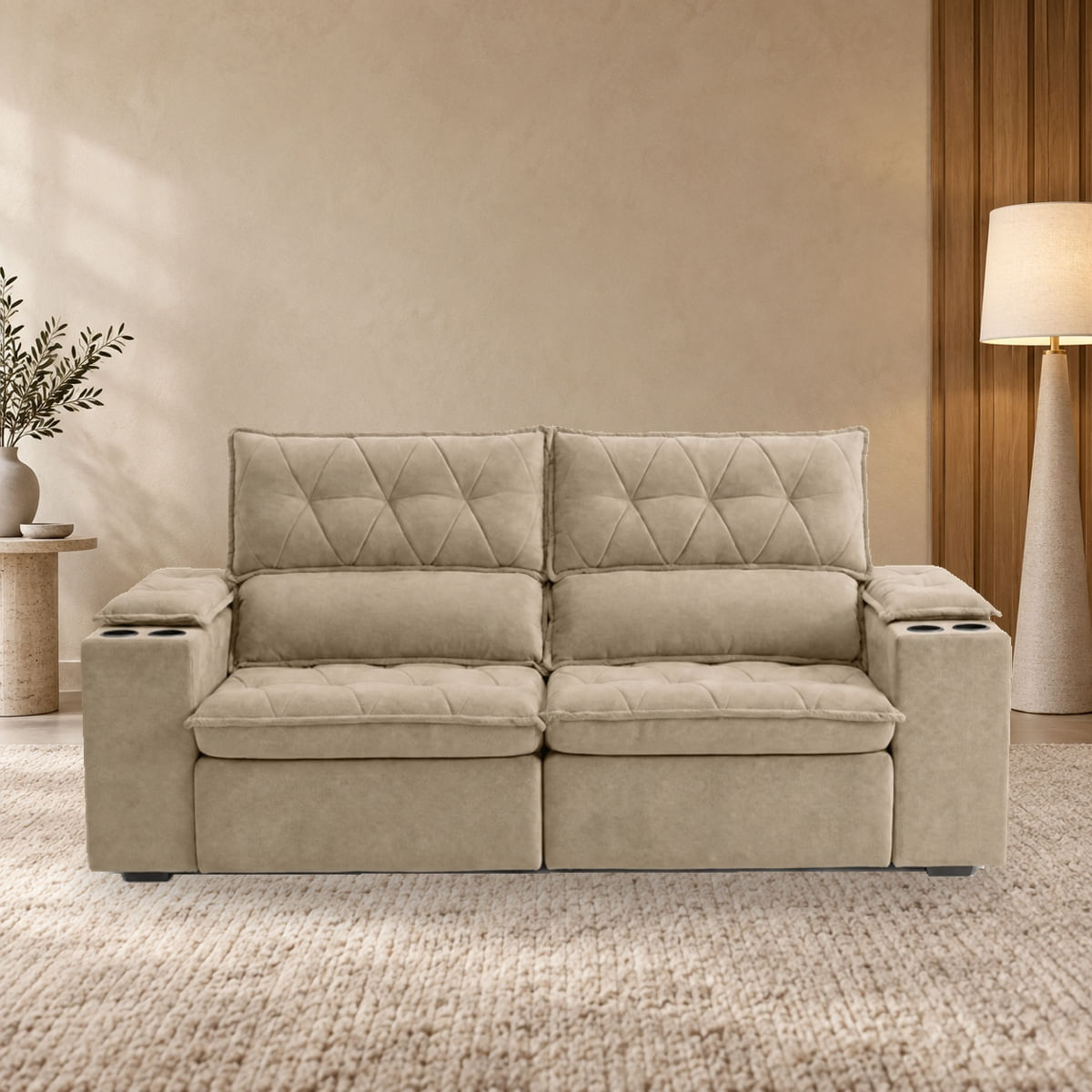 Sofa-Doha-Linho-9179-vista-frontal-em-ambiente-residencial.-Montagem-com-a-fotografia-original-do-produto.