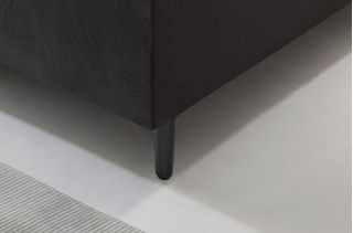 Box Leader Base com Estrutura de Madeira Tratada e Acabamento em Veludo Liso Altura Total de 37cm